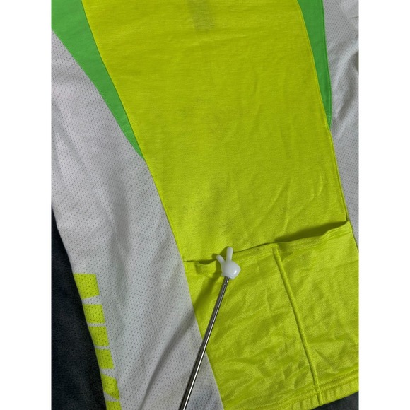 Vintage Nike Cycling Jersey Neon Yellow Green 90s Half Zip Shirt Mens M Rare - Picture 6 of 7